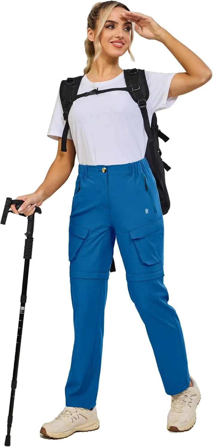 Little Donkey Andy Womens Hiking Pants Convertible Zip Off Quick Dry Pants for Cargo, Travel, Camping, Outdoor, Fishing