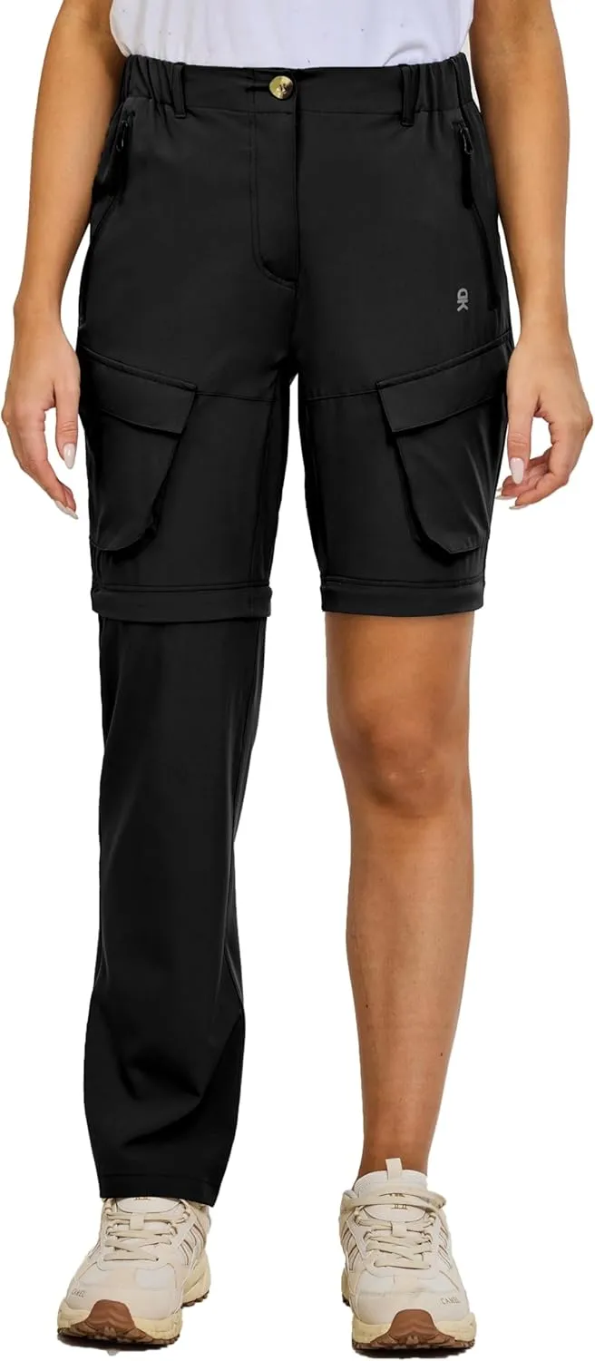 Little Donkey Andy Womens Hiking Pants Convertible Zip Off Quick Dry Pants for Cargo, Travel, Camping, Outdoor, Fishing