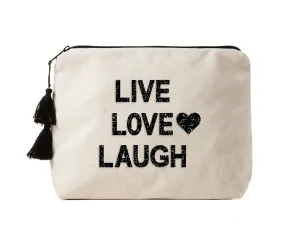 LIVE LOVE LAUGH - Crystal Bikini Bag Clutch