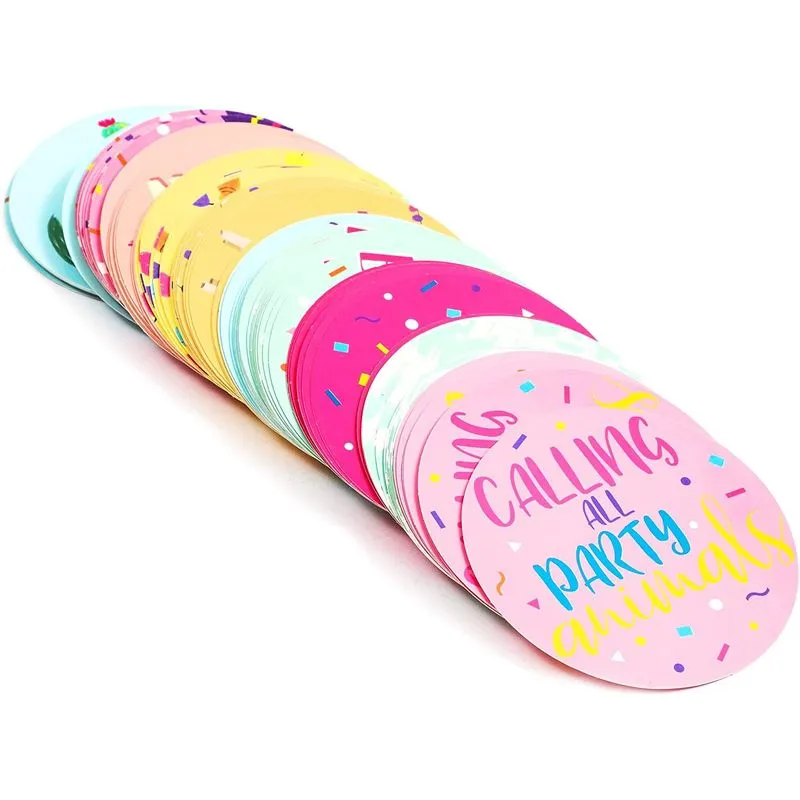 Llama Confetti for Baby Showers, Birthday Parties (10 Designs, 100 Pack, 3 in.)