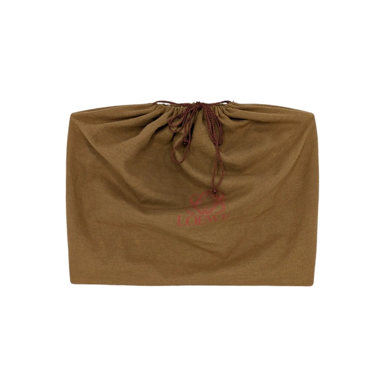 Loewe Vintage Black Anagram Embossed Envelope Portfolio