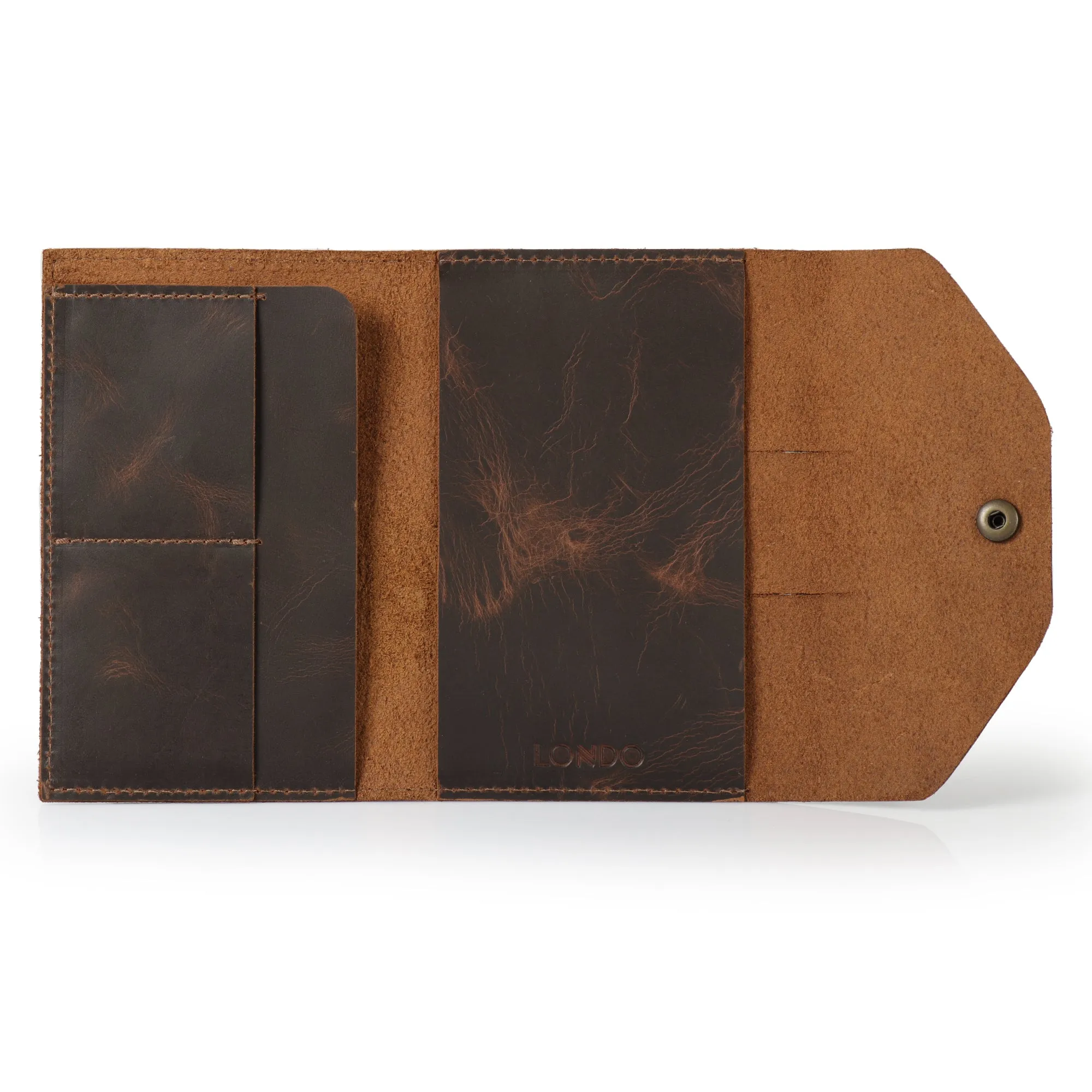 Londo Personalized Top Grain Leather Portfolio with Notepad (Snap Closure & Lock)