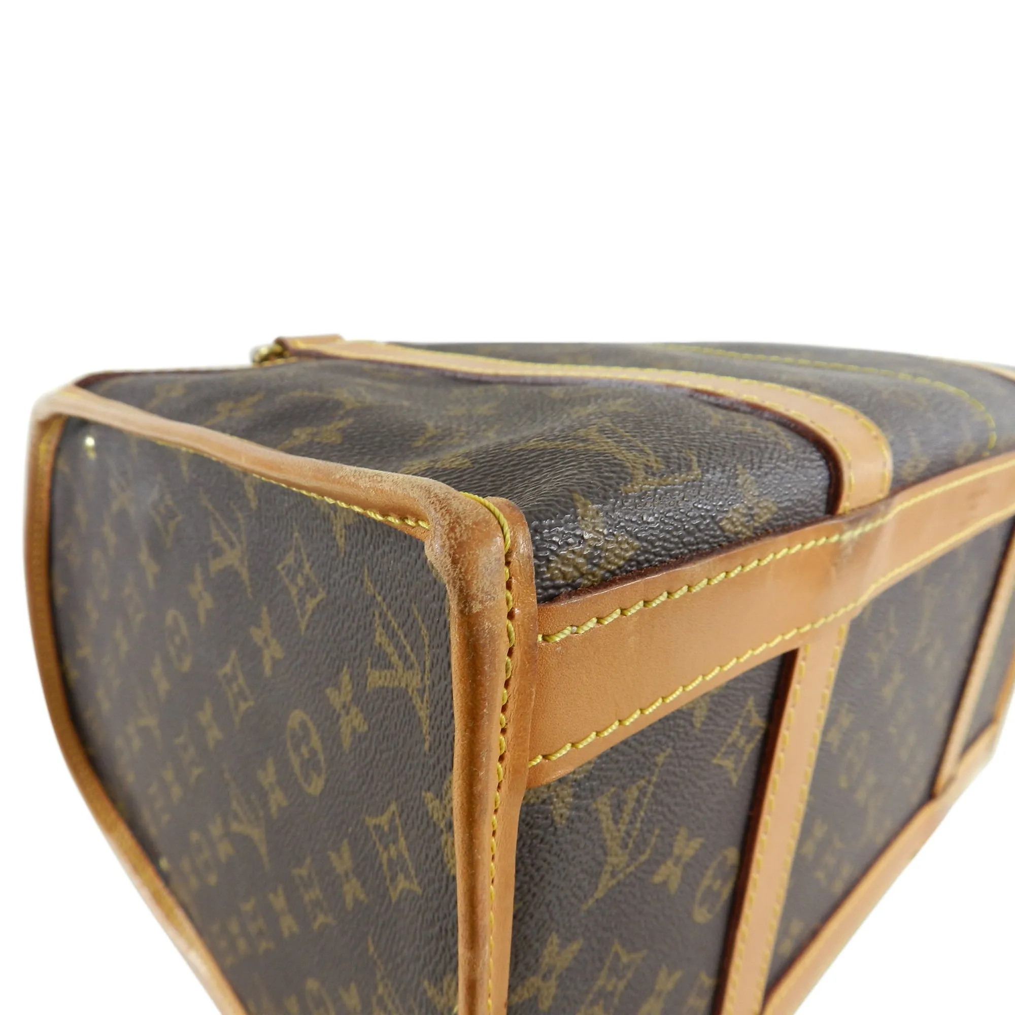 Louis Vuitton Monogram Canvas Sac Chien Train Case Bag