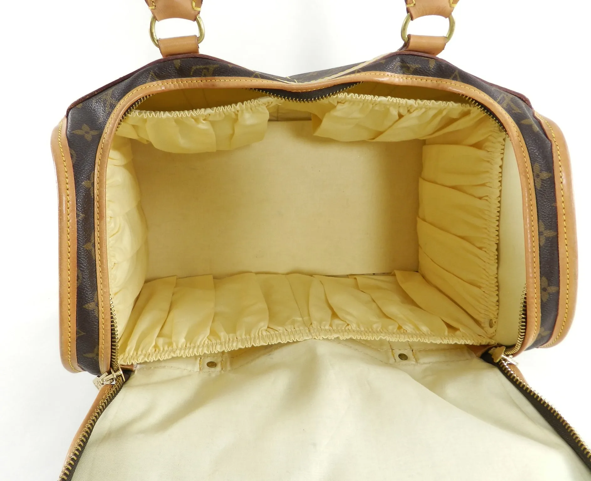 Louis Vuitton Monogram Canvas Sac Chien Train Case Bag