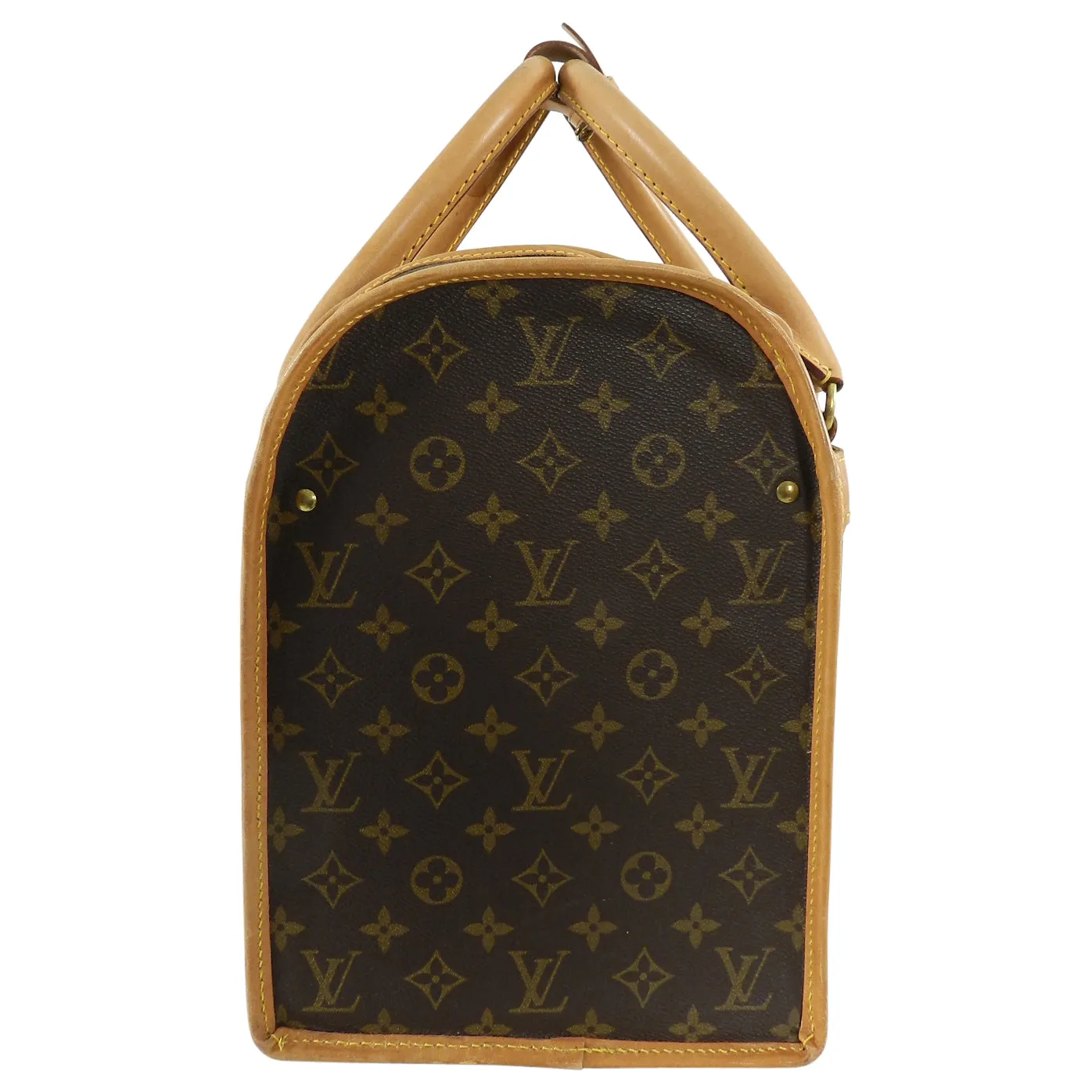 Louis Vuitton Monogram Canvas Sac Chien Train Case Bag