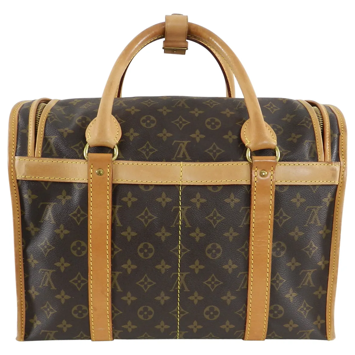 Louis Vuitton Monogram Canvas Sac Chien Train Case Bag