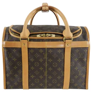 Louis Vuitton Monogram Canvas Sac Chien Train Case Bag