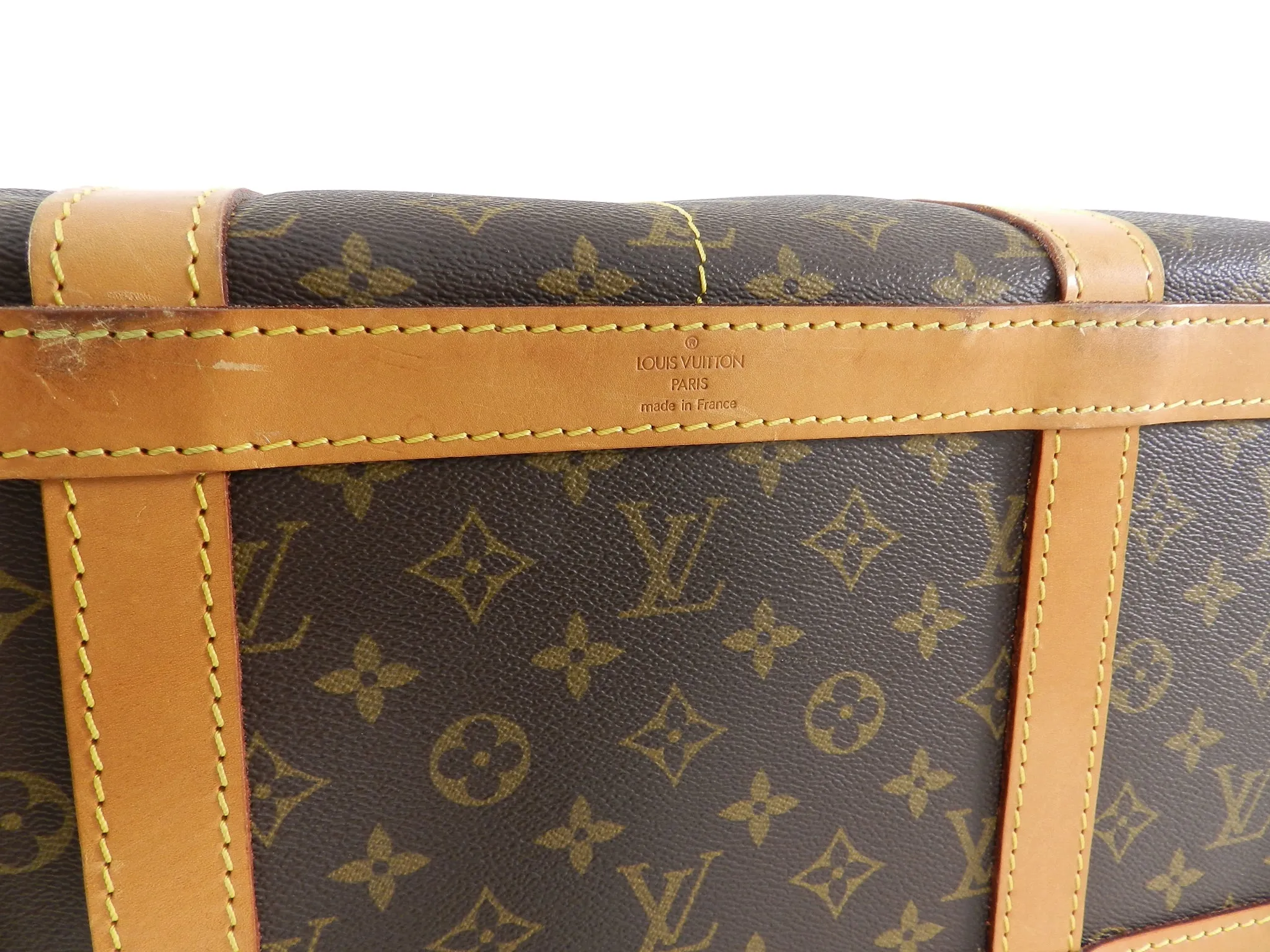 Louis Vuitton Monogram Canvas Sac Chien Train Case Bag