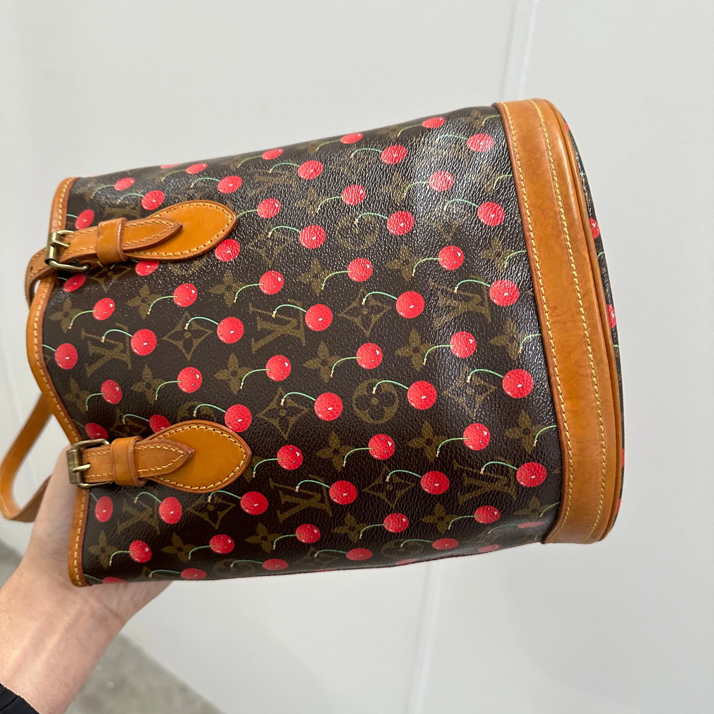Louis Vuitton Murakami Monogram Cherry Bucket Bag