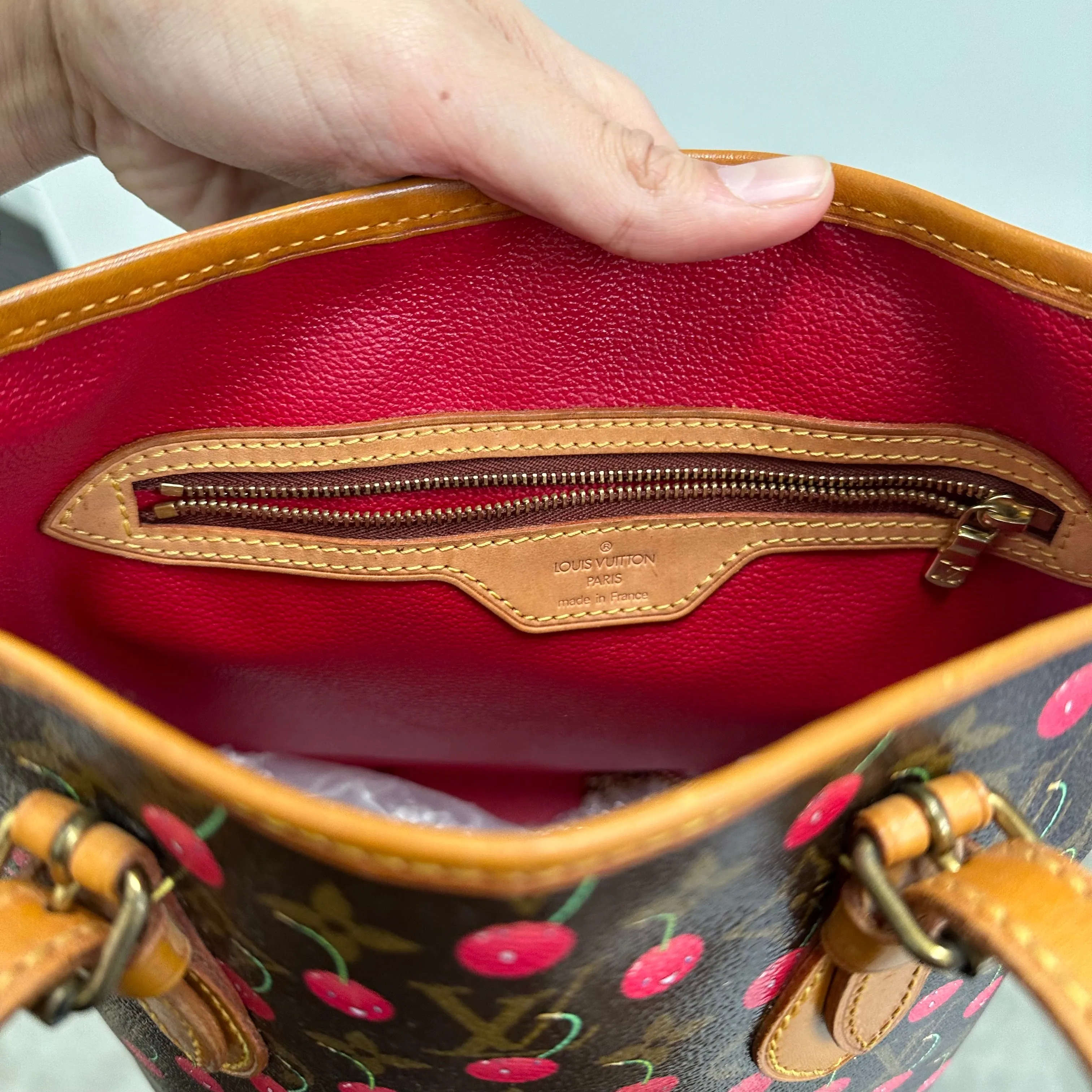 Louis Vuitton Murakami Monogram Cherry Bucket Bag