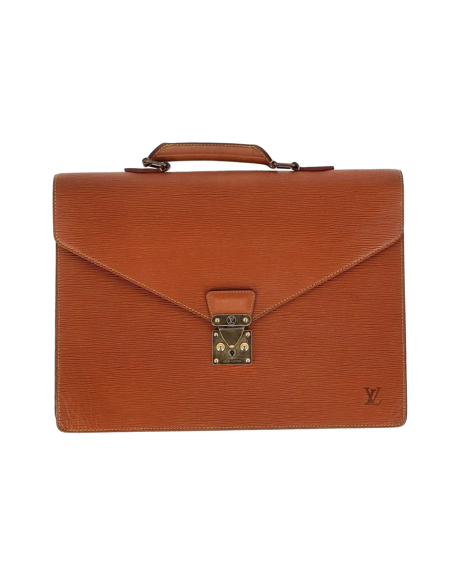 Louis Vuitton Serviette Conseiller Briefcase in Brown Epi Leather