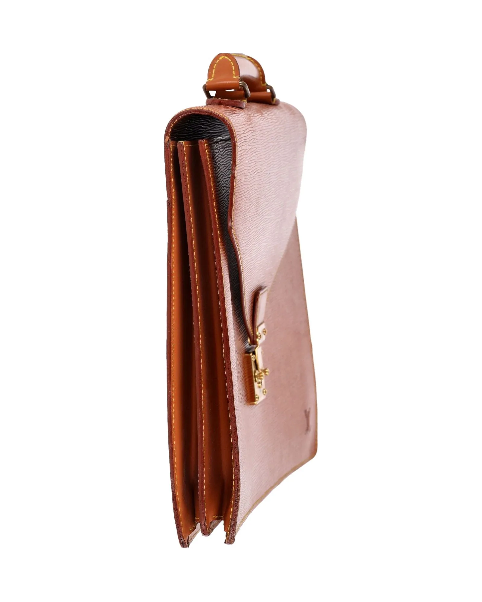 Louis Vuitton Serviette Conseiller Briefcase in Brown Epi Leather
