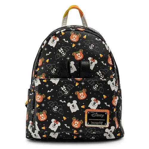 Loungefly x Disney Mickey and Minnie Mouse Spooky Mini Backpack and Headband Set
