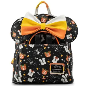 Loungefly x Disney Mickey and Minnie Mouse Spooky Mini Backpack and Headband Set