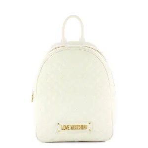 Love Moschino - Zaino Shiny Quilted Bianco - JC4235PP0I - BIANCO