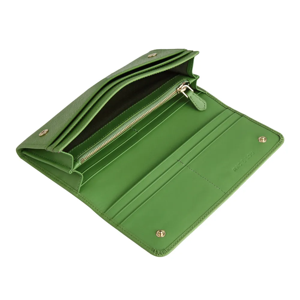 MAC&LOU Bifold Wallet Vegan Leather Green