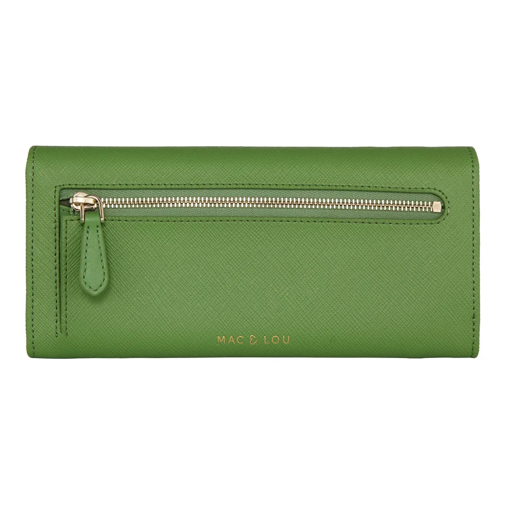 MAC&LOU Bifold Wallet Vegan Leather Green