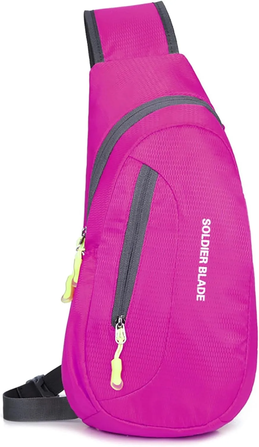 Man Women Outdoor Multifunctional Sling Backpack Fashionable Casual Shoulder Messenger Bag Hiking Chest Bag Canvas (A)