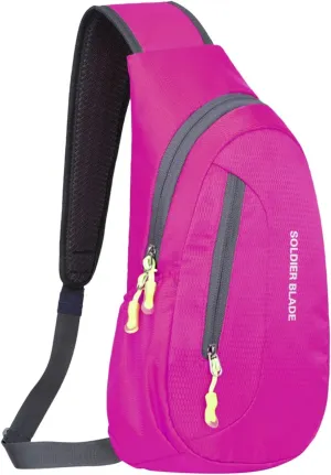Man Women Outdoor Multifunctional Sling Backpack Fashionable Casual Shoulder Messenger Bag Hiking Chest Bag Canvas (A)