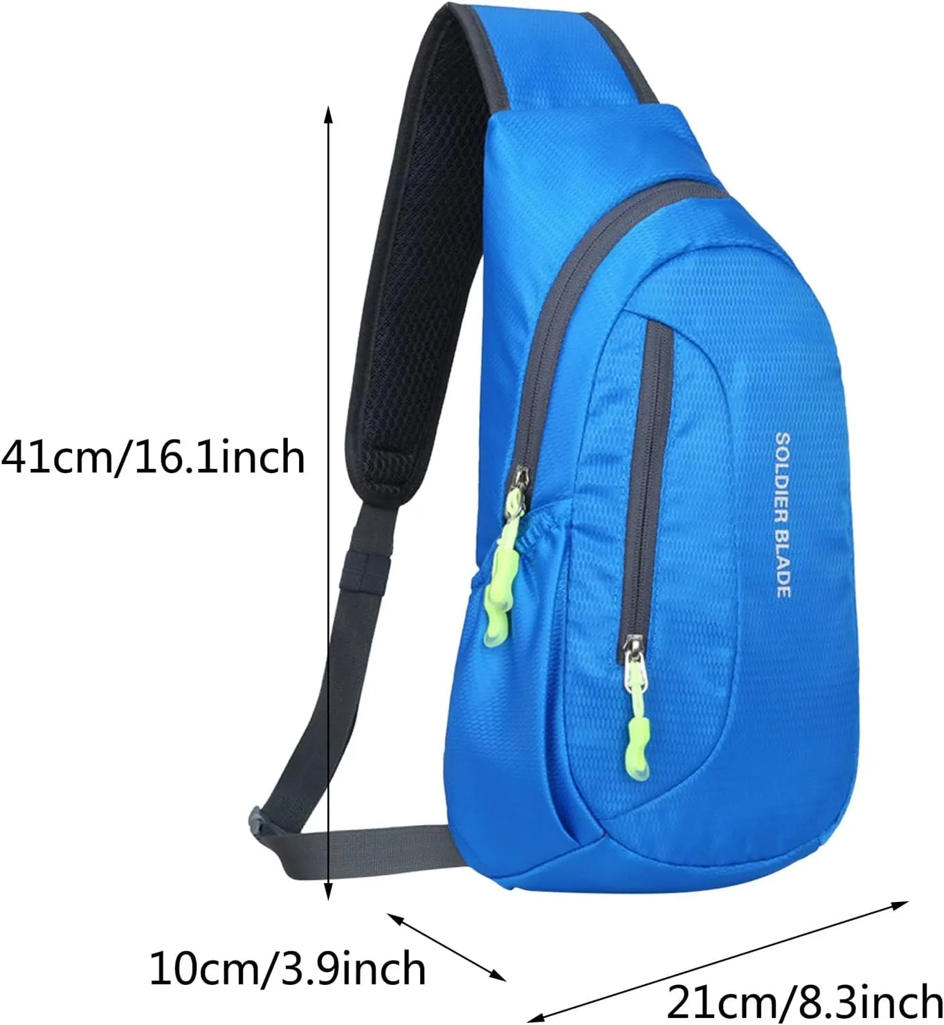Man Women Outdoor Multifunctional Sling Backpack Fashionable Casual Shoulder Messenger Bag Hiking Chest Bag Canvas (A)