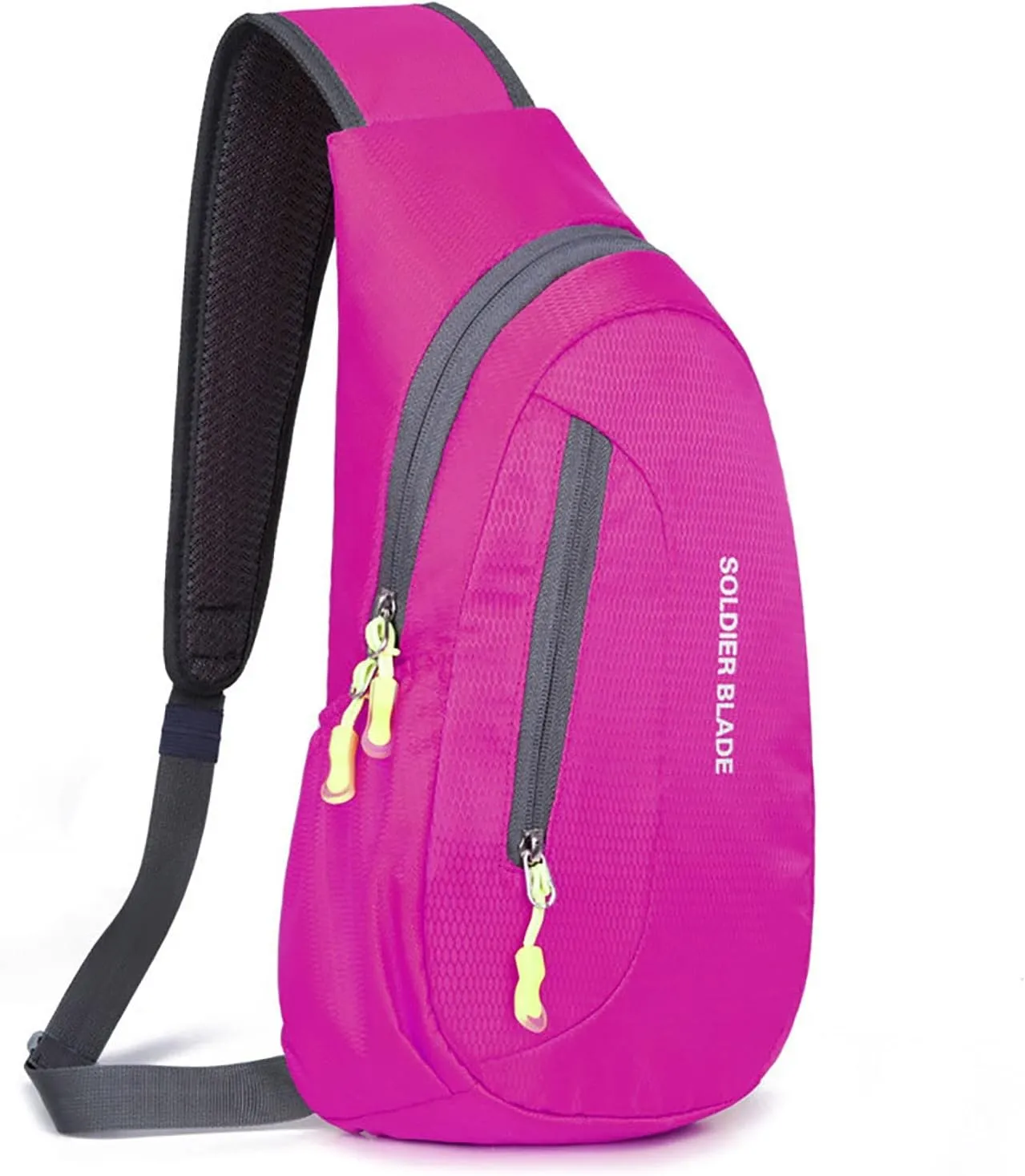 Man Women Outdoor Multifunctional Sling Backpack Fashionable Casual Shoulder Messenger Bag Hiking Chest Bag Canvas (A)