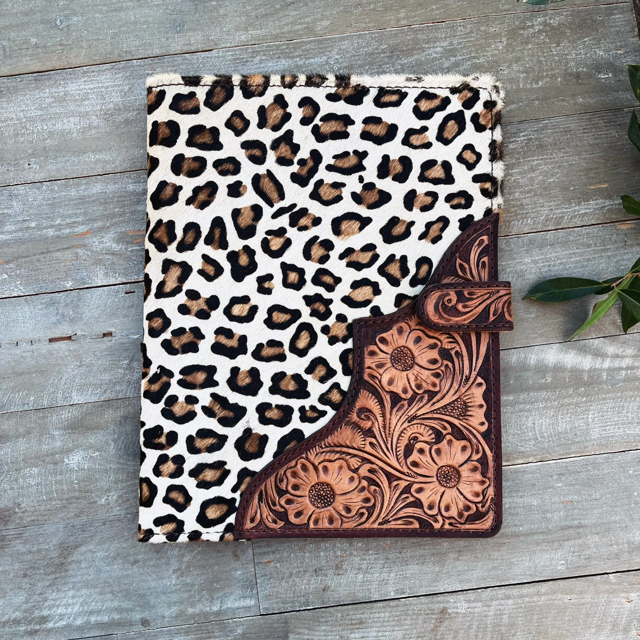 Marble Falls Leather Notebook Portfolio