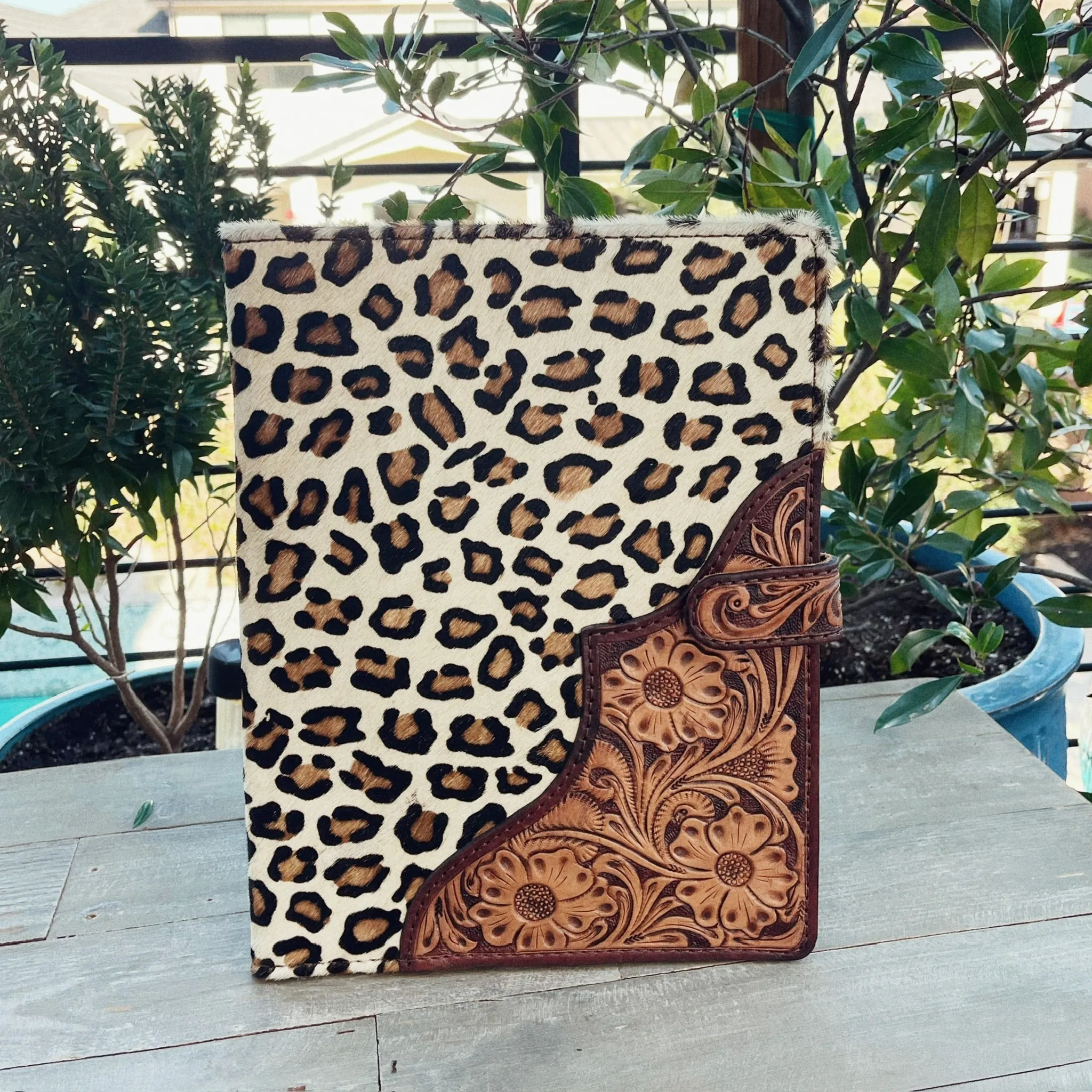 Marble Falls Leather Notebook Portfolio