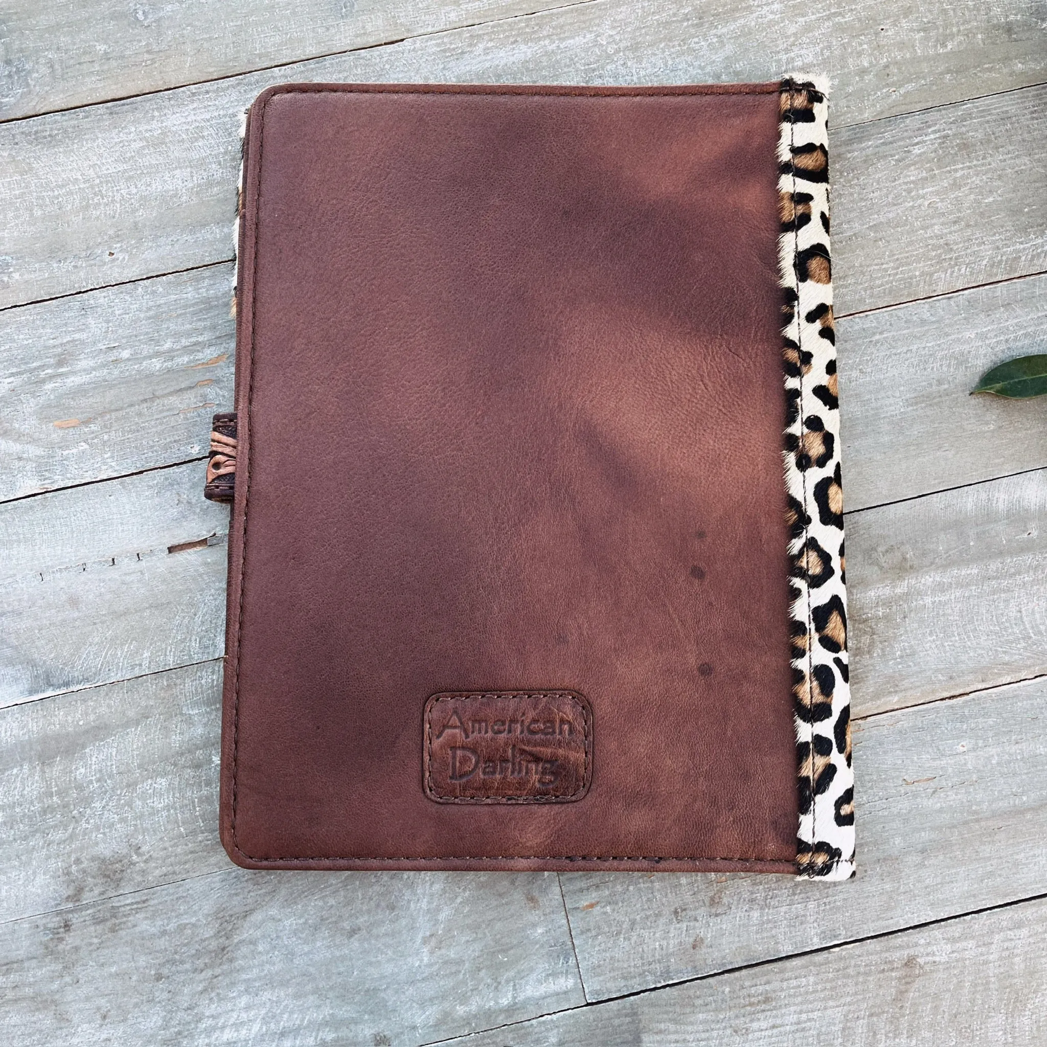 Marble Falls Leather Notebook Portfolio
