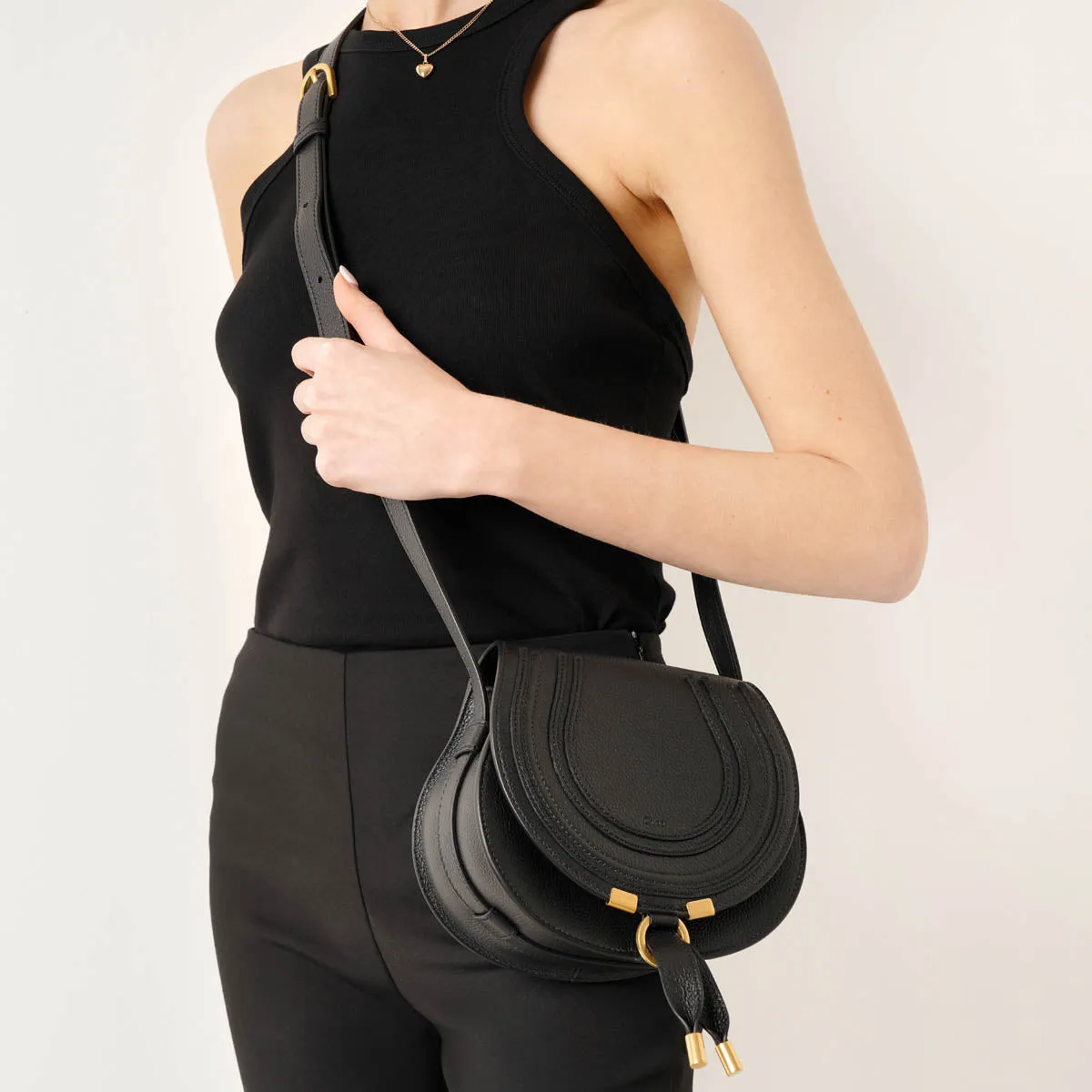 Marcie mini black crossbody bag