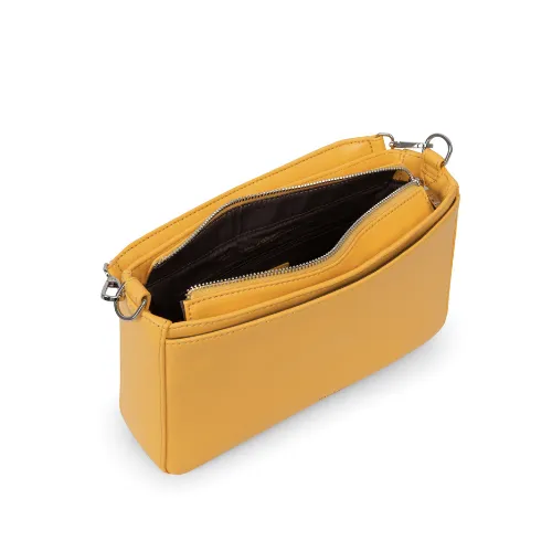 Matt & Natt Fenne Vegan Convertible Crossbody Bag Loom Citrine