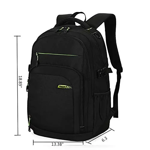 Meetbelify Big Kids School Backpack For Boys Kids Elementary School Bags Black Red