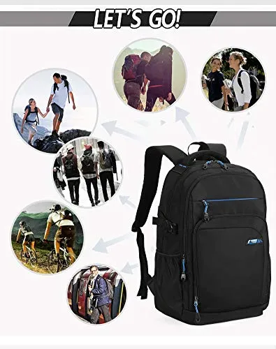 Meetbelify Big Kids School Backpack For Boys Kids Elementary School Bags Black Red