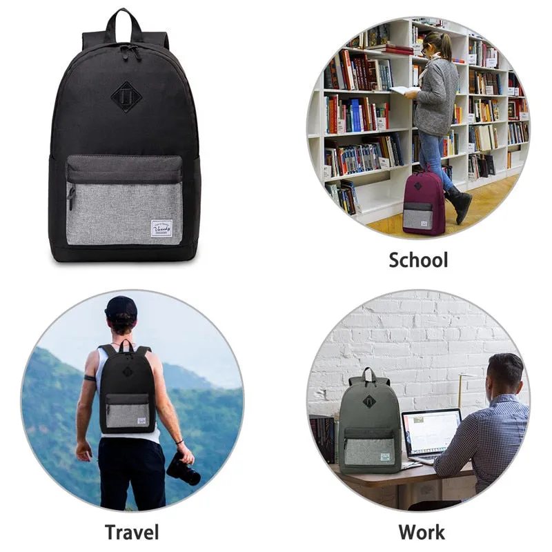 Men Backpack Casual School Backpack for Men Women Water Resistant Durable Lightweight Daypack for Work Men Rucksack