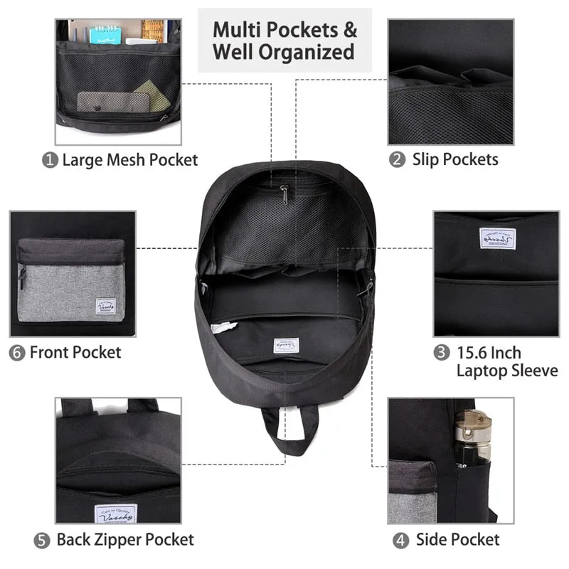 Men Backpack Casual School Backpack for Men Women Water Resistant Durable Lightweight Daypack for Work Men Rucksack