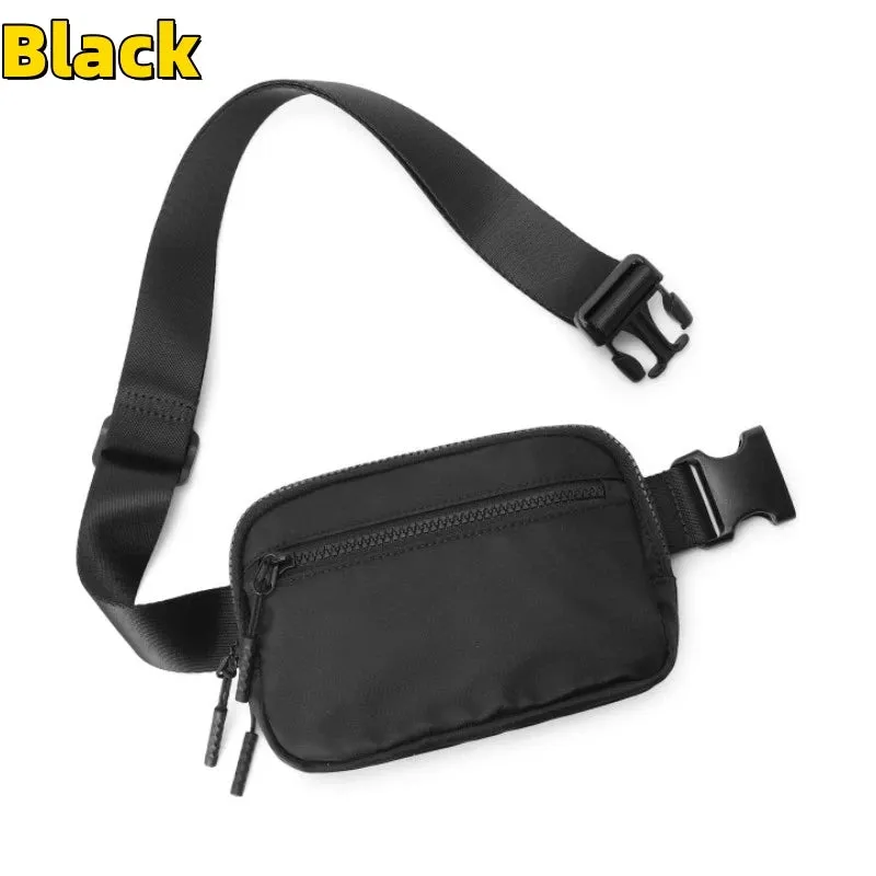 Men Women Waist Bags Small Sling Bag Zipper Chest Bag Girls Crossbody Bag with Adjustable Strap Simple Outdoor Sports Fanny Pack