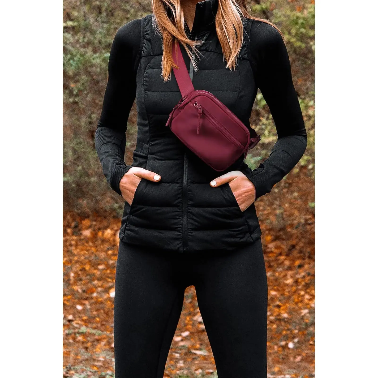 Men Women Waist Bags Small Sling Bag Zipper Chest Bag Girls Crossbody Bag with Adjustable Strap Simple Outdoor Sports Fanny Pack