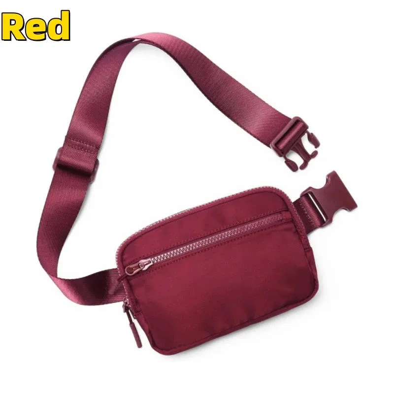 Men Women Waist Bags Small Sling Bag Zipper Chest Bag Girls Crossbody Bag with Adjustable Strap Simple Outdoor Sports Fanny Pack