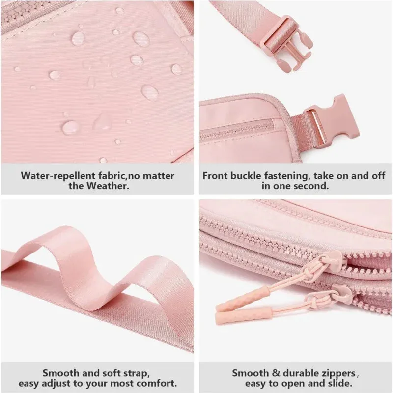 Men Women Waist Bags Small Sling Bag Zipper Chest Bag Girls Crossbody Bag with Adjustable Strap Simple Outdoor Sports Fanny Pack