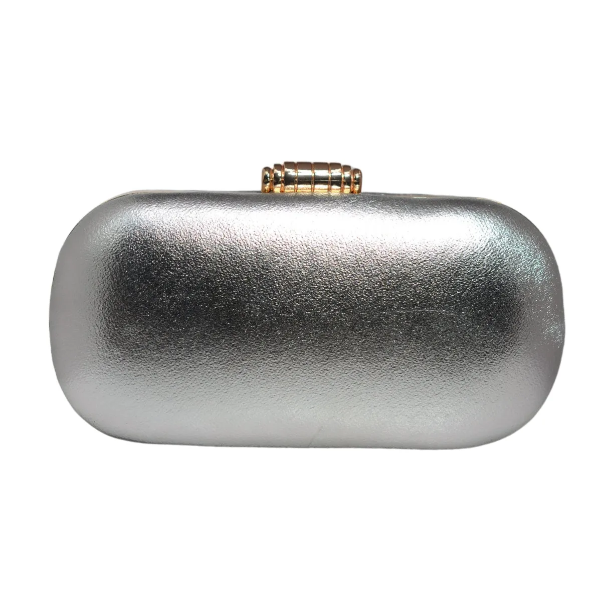 Metallic Silver Shimmery Party Clutch