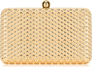 Milisente Women's Clutch Purses Metallic Bridal Party Geometric Evening Clutches Bags Cocktail Formal Handbags (D08B Gold), 08b-gold