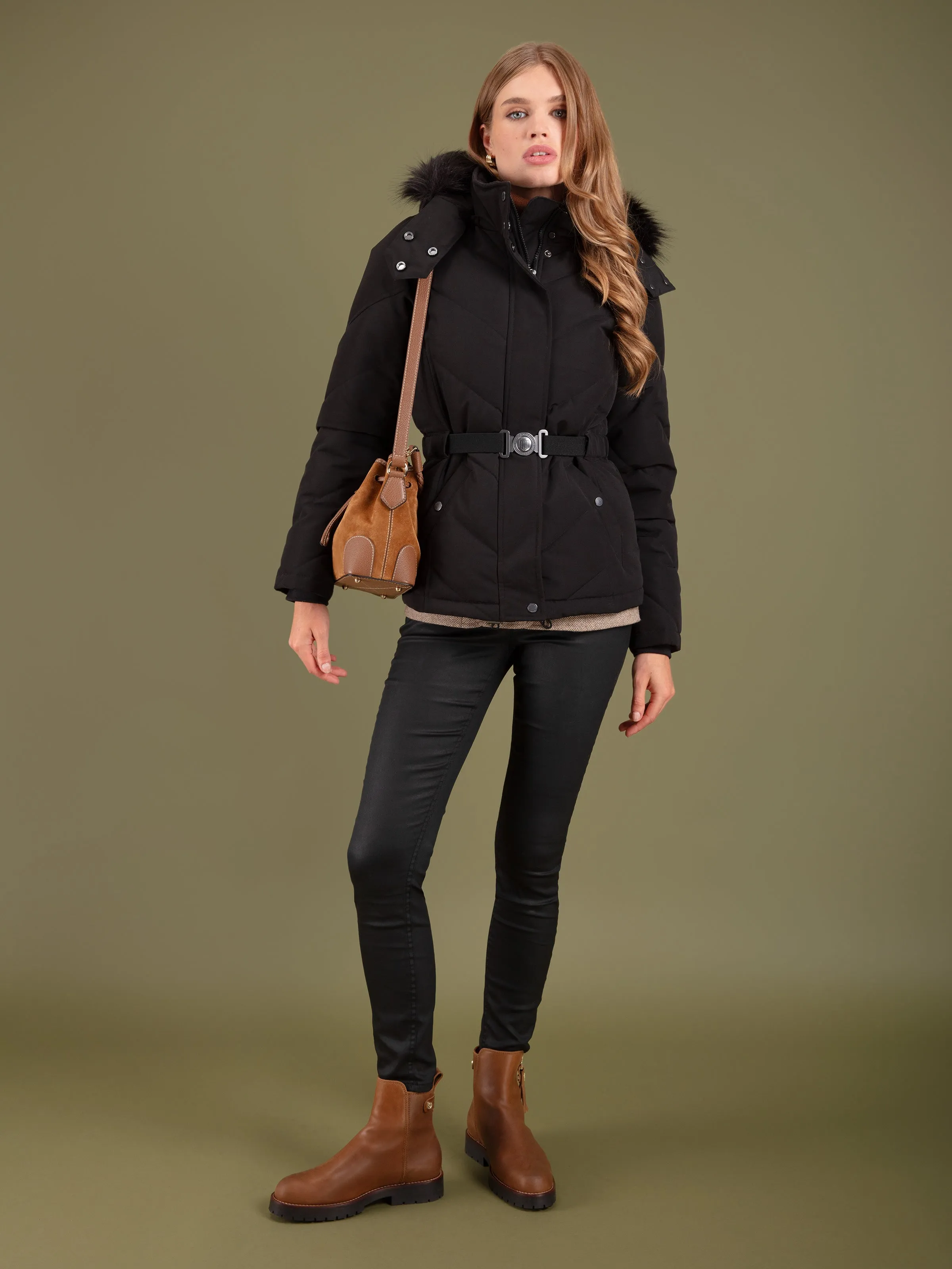 Mini Bibury Bucket Bag - Tan Suede