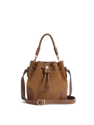 Mini Bibury Bucket Bag - Tan Suede