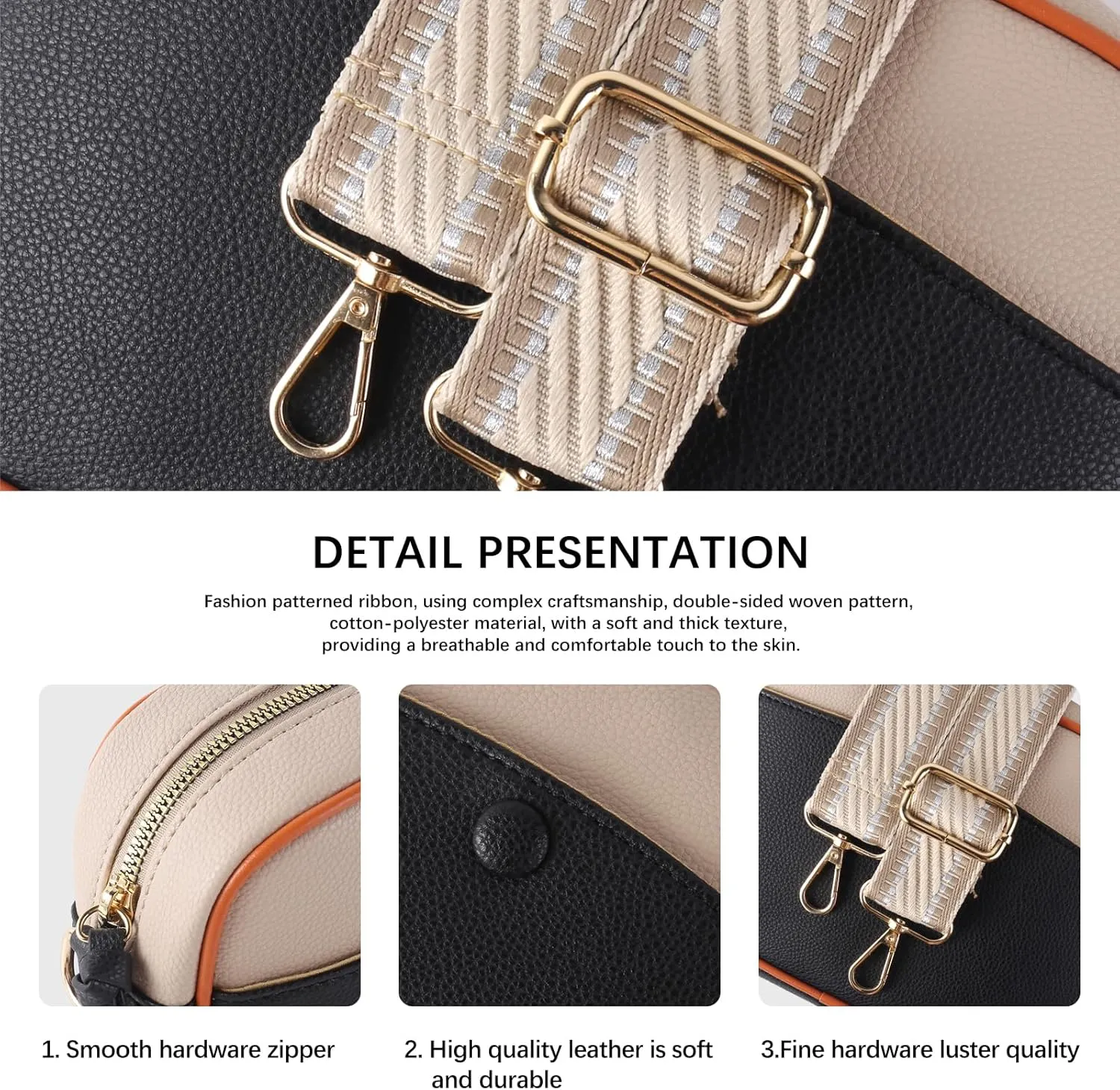 Mini Crossbody Bags for Women Trendy Vegan Leather Purses Small Shoulder Handbags with Adjustable Wide Strap