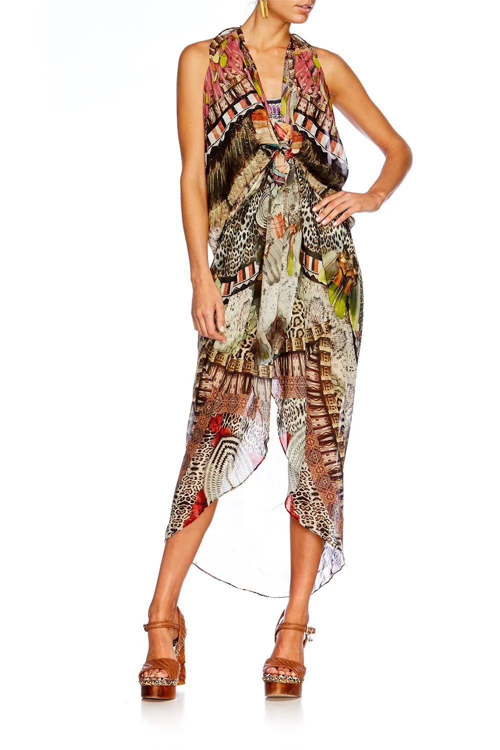 MINI DRESS WITH LONG OVERLAY LIGHT MY FIRE