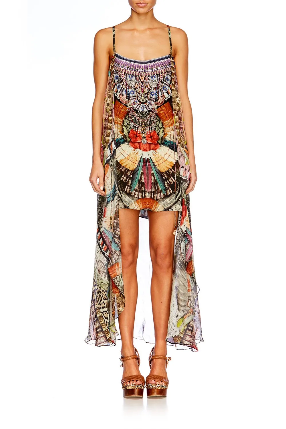 MINI DRESS WITH LONG OVERLAY LIGHT MY FIRE