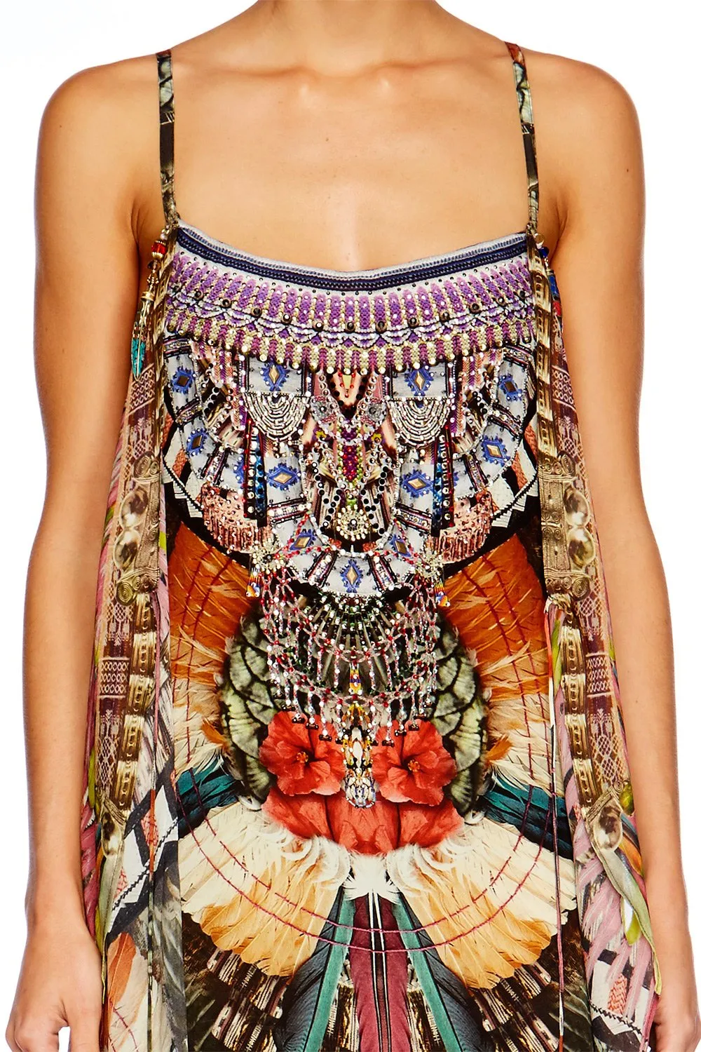 MINI DRESS WITH LONG OVERLAY LIGHT MY FIRE