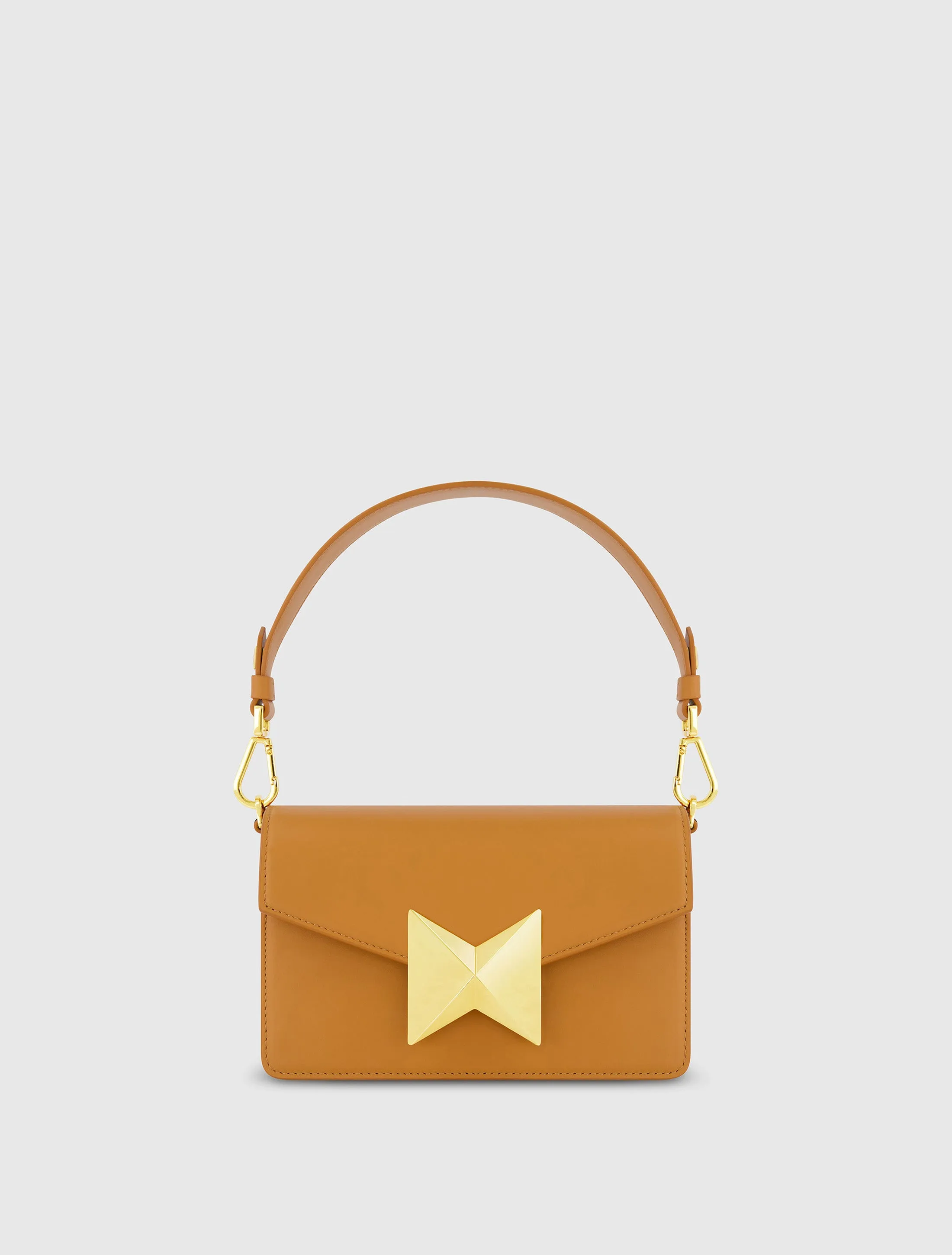 Mini Leather Shoulder Handbag With Gold Hardware - FINAL SALE