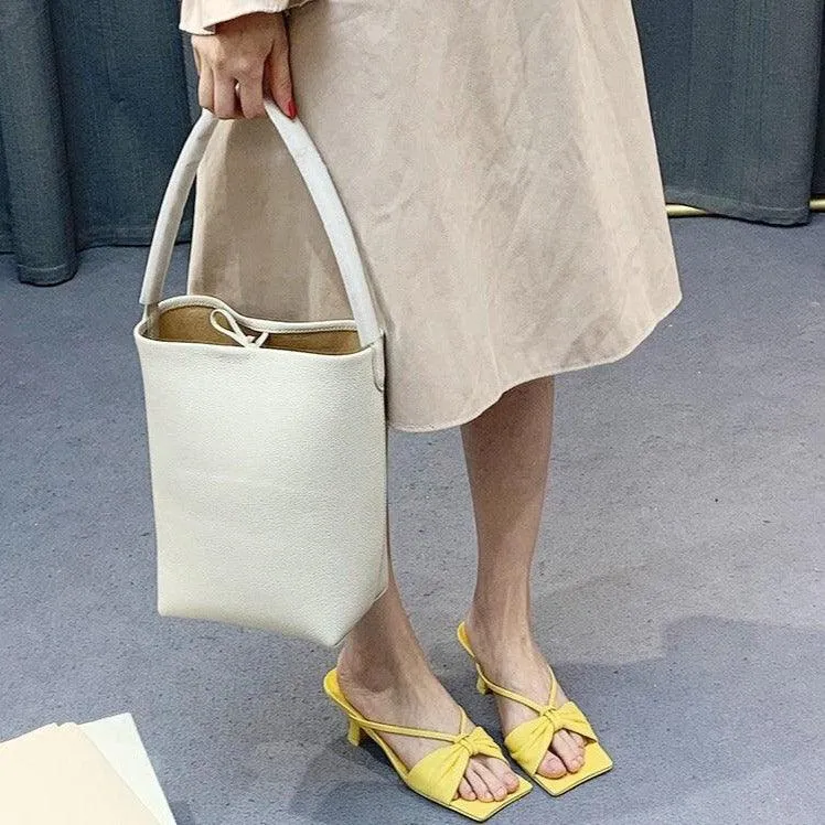 Minimalist Classic Leather Bucket Bag | Large Leather Tote Bag | Fashion Shoulder Bag, Tan Mummy Bag, Everyday Bag, Unisex Bag
