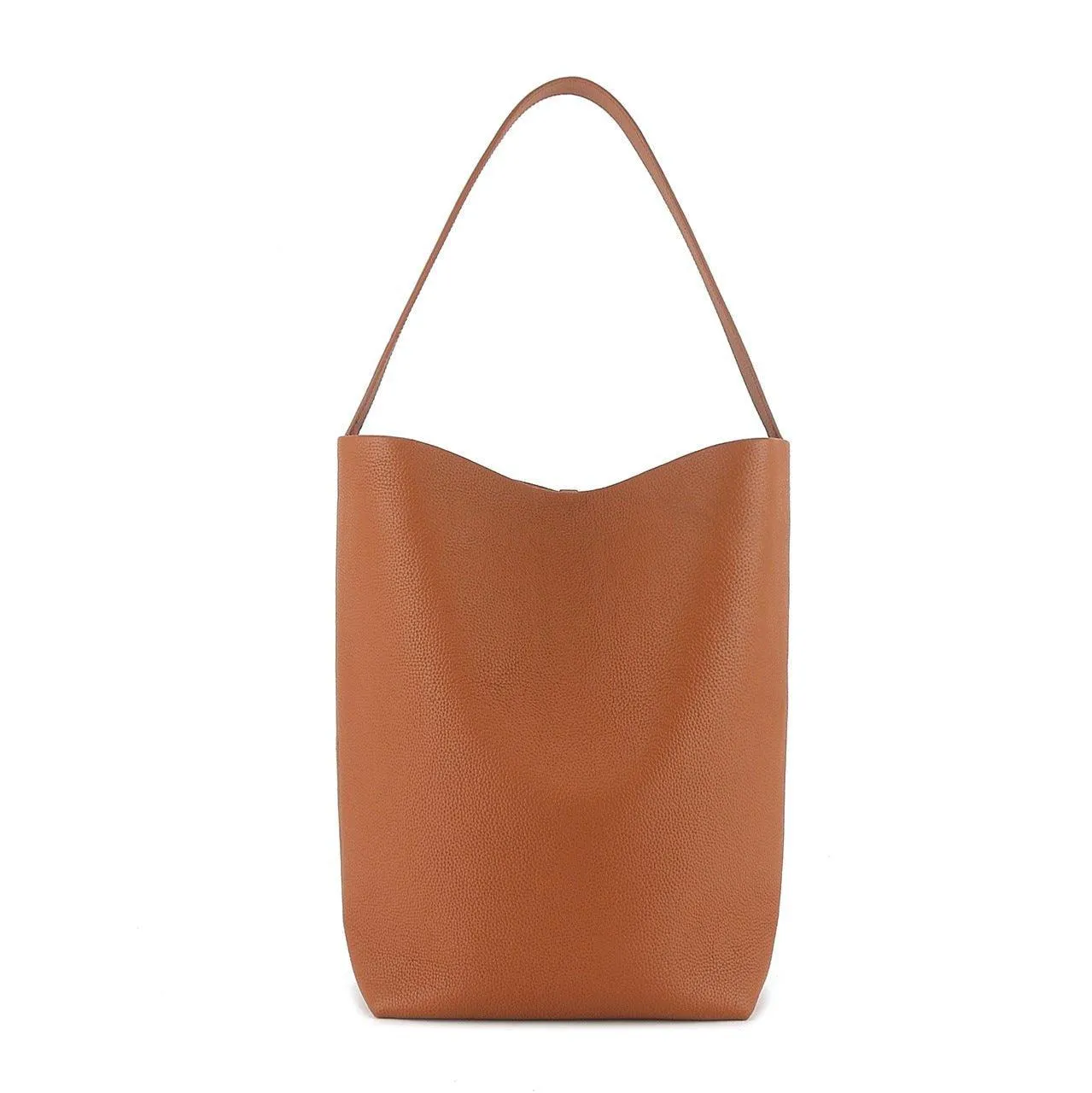 Minimalist Classic Leather Bucket Bag | Large Leather Tote Bag | Fashion Shoulder Bag, Tan Mummy Bag, Everyday Bag, Unisex Bag