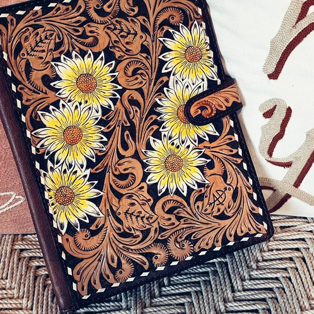 Miss Daisy Leather Notebook Portfolio